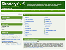 Tablet Screenshot of directorygolf.com